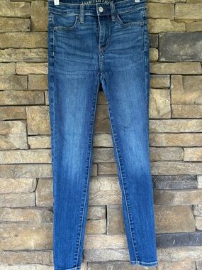 American Eagle Outfitters Dark Blue Skinny Jeans